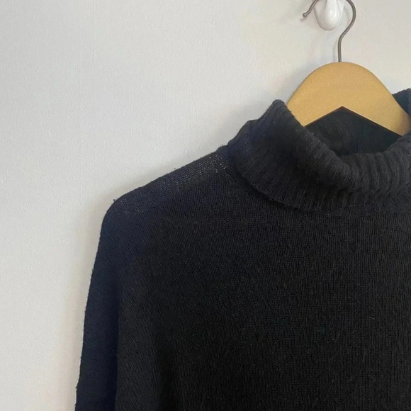 J. Crew Black Wool Blend Turtleneck Sweater - Picture 3 of 8